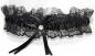Preview: Schwarzes Strumpfband mit Schleife M8538B